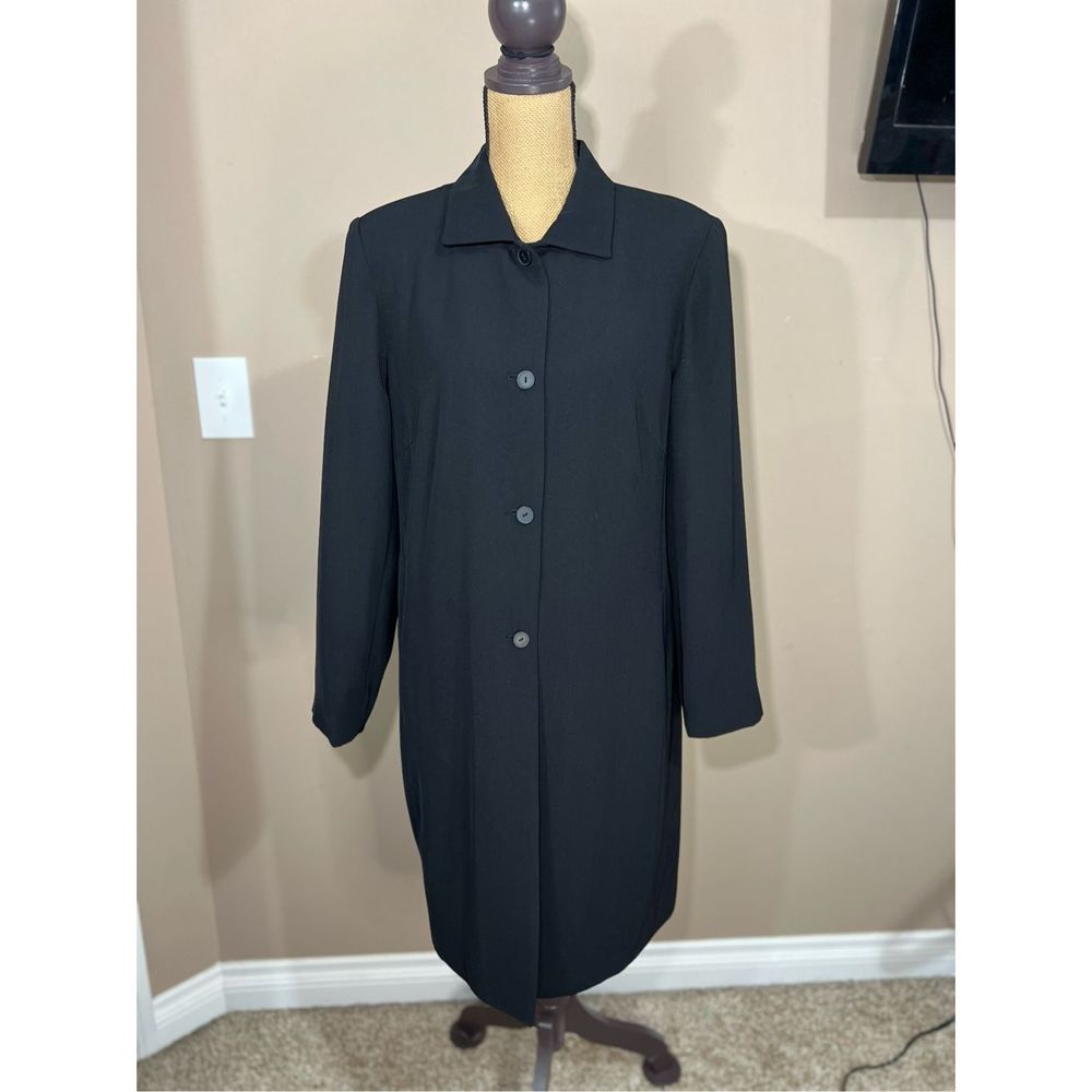 Women’s Norton McNaughton Vintage Long Line Dress Suit Rain Coat Jacket Size 14 - Picture 3 of 8